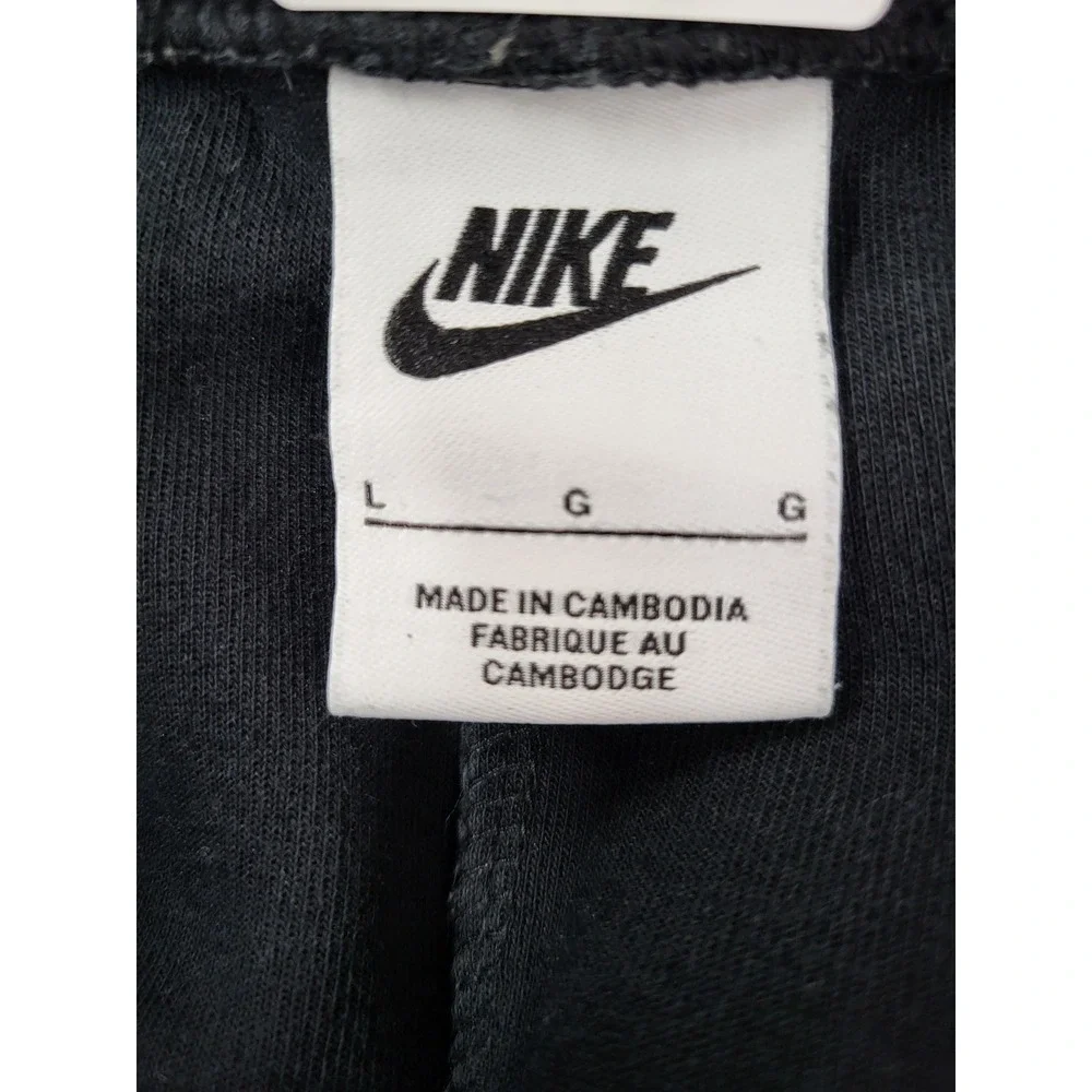 Nike Men Activewear Pants L Black Tech Fleece Jogger 26